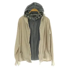 エムケーミッシェルクランオム MK MICHEL KLEIN HOMME フェイクレイヤード ドッキング スウェットパーカー 46 グレー /MY ■OS ■GY66のサムネイル