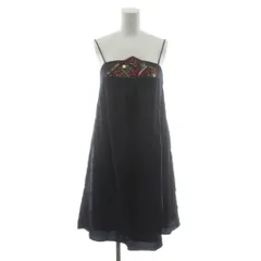 ヴィヴィアンタム VIVIENNE TAM キャミソールワンピース 1 紺 ネイビー ビーズ装飾 016-140418 /RRのサムネイル