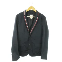 ディーゼル DIESEL テーラードジャケット 総裏地 コットン ライン 薄手 M 紺 ネイビー /AO16 ■GY03