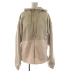 アディダス adidas ボアジャケット フリースジャケット フード M ベージュ ピンク /AN80