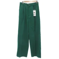 ロデオクラウンズワイドボウル RODEO CROWNS WIDE BOWL RCWB タグ付き パンツ スラックス M 緑 グリーン ワイドシルエット フルレングス /NL ■ECF003