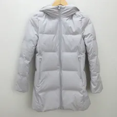 t■ユニクロ/UNIQLO ストレッチシームレスダウンショートコート■薄灰【S】LADIES/6【中古】