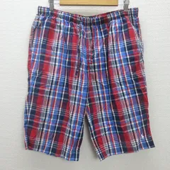 K■ラルフローレン/POLO Ralph Laurenタータンチェック柄 ハーフパンツ ルームショーツ【LL】MENS■34【中古】