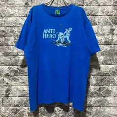 ANTI HERO Tシャツ ブルー BLUE 古着 SKATE スケート