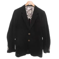 ポールスミスコレクション PAUL SMITH COLLECTION テーラードジャケット M コットン 長袖 シングル 黒 ブラック /NU ■ECG003