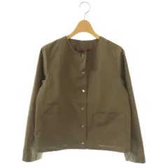 マッキントッシュフィロソフィー MACKINTOSH PHILOSOPHY LESLIE ノーカラーショートジャケット ブルゾン 36 ダークブラウン /ES ■OSのサムネイル