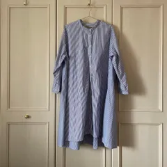 Colopuca　stripe　ストライプ　シャツ　ロング　ワンピース　４L　大きいサイズ　レディース　お呼ばれ　デート　オフィスカジュアル　食事会　長袖