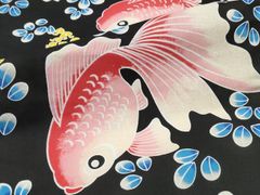 団扇に金魚 和樂な大人の木綿浴衣 フリーサイズ 粋な焦げ茶 - メルカリ