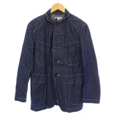 エンジニアードガーメンツ Engineered Garments 24SS Bedford Jacket 8oz Cone Denim ベッドフォードジャケット デニム カバーオール アウター ピークドラペル ジグザグ ステッチワーク 刺繍 インディゴのサムネイル