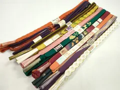 平和屋着物●和装小物　帯締め10本セット　高麗組　伊賀手組み・前沢工房謹製　礼装用　金糸　逸品　未使用　CABF7225ju