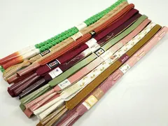 平和屋着物●和装小物　帯締め10本セット　高麗組　冠組　礼装用　さが美扱い　金銀糸　逸品　未使用　CABF7234ju