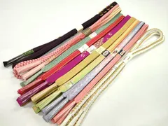 平和屋着物●和装小物　帯締め10本セット　高麗組　冠組　礼装用　やまと誂製　さんび謹製　金糸　長尺あり　逸品　未使用　CABF7235ju