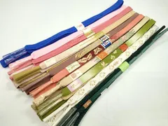 平和屋着物●和装小物　帯締め10本セット　高麗組　鴨川組　礼装用　金糸　逸品　未使用　CABF7247ju