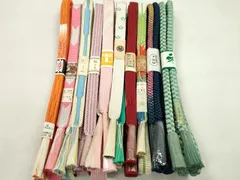 平和屋着物●和装小物　帯締め10本セット　高麗組　伊賀白鳳流　三越扱い　金糸　逸品　未使用　CABF7249ju