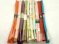 平和屋着物●和装小物　帯締め10本セット　高麗組　高島屋扱い　東急百貨店扱い　金糸　逸品　未使用　CABF7252ju