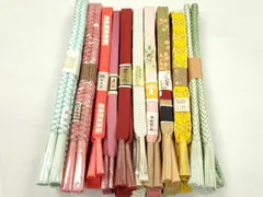 平和屋着物●和装小物　帯締め10本セット　高麗組　丸組　やまと誂製　金銀糸　長尺あり　逸品　未使用　CABF7253ju