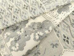 古代紬 着物 紬 雪の結晶柄 草木染め - メルカリ