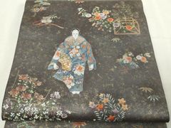 平和屋着物◎六通柄袋帯 横段吉祥文 金糸 正絹 逸品 AAAO5903st - メルカリ