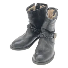 GOLDEN GOOSE ゴールデン グース BIKER-S レザームートンブーツ  ブラック 36のサムネイル