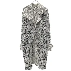 CELINE by Phoebe Philo セリーヌ フィービーファイロ 14SS ジャガードデザインラップコート 2 8K96/5365 ホワイト ブラック 36のサムネイル