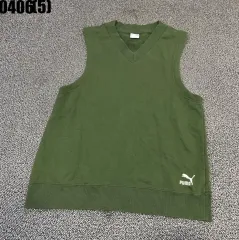 プーマ Vネック ノースリーブ Tシャツ グリーンS 0406