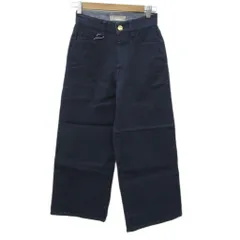 自由区 オンワード樫山 TIMELESS デニムパンツ ジーンズ ワイド アンクル丈 22インチ インディゴ /SM21 ■GY61のサムネイル