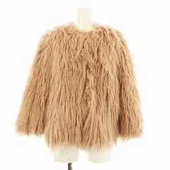 セオリー Theory CODY ELSTANA2 ノーカラージャケット フェイクファー 七分袖 S ピンク 6409603 /KU