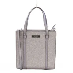 ケイトスペード KATE SPADE 2WAY ショルダーバッグ ハンドバッグ ラメ ロゴ 紫 パープル /BB