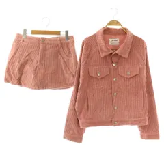 アンビー ENVYM セットアップ コーデュロイ ジャケット ショートパンツ F M ピンク /DO ■OSのサムネイル