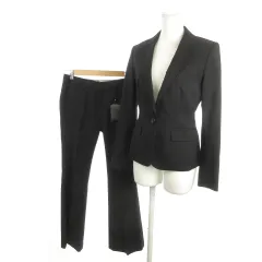 イネド INED スーツ ジャケット パンツ 7 黒 ブラック 総裏地 71-91141003 71-93161006 /MN2 ■ECC001のサムネイル