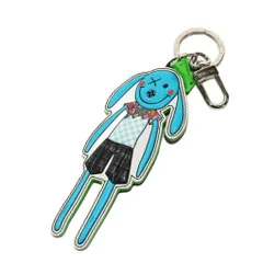 ルイヴィトン LOUIS VUITTON チャームポルトクレ LVラビット ヴァージル アブロー キーホルダー 青 MP2917 /KH ■OHのサムネイル