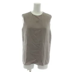 セオリー Theory シャツ ブラウス 絹 シルク ノースリーブ P 茶色 ブラウン /XZ ■GY99