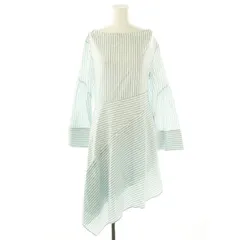 3.1 フィリップリム 3.1 phillip lim ストライプ 長袖 ワンピース アシンメトリー 2 白 水色 赤 /MI ■OSのサムネイル
