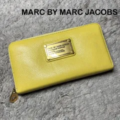 MARC BY MARC JACOBS マークバイマークジェイコブス 長財布 ラウンドファスナー レザー イエロー