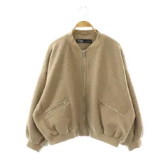 ザラ ZARA ジップアップ ブルゾン ジャケット M モカ /DF ■OS