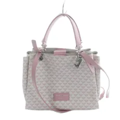 エンポリオアルマーニ EMPORIO ARMANI ハンドバッグ ショルダー 2WAY トート PVC レザー ロゴ 総柄 ピンク ■GY11 /MQのサムネイル
