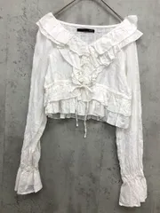 Heather ヘザー アソートフリル ブラウス シャツ sizeF/白 ■■ レディース