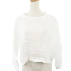 フォグリネンワーク fog linen work ブラウス クルーネック 長袖 麻 リネン 白 ホワイト /TMのサムネイル