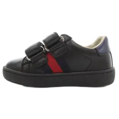 グッチ GUCCI シェリーライン ベルクロスニーカー シューズ 20 レザー 黒 ブラック /GV ■GY62のサムネイル