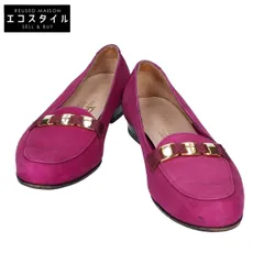 Salvatore Ferragamo サルヴァトーレフェラガモ ﾊﾟｰﾌﾟﾙ ﾇﾊﾞｯｸ 5869 PONZA ﾛｰﾋｰﾙﾊﾟﾝﾌﾟｽ 71/2B