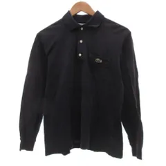 ラコステ LACOSTE CHEMISE シュミーズ ポロシャツ 長袖 鹿の子 紺 ネイビー /JS ■ECA001