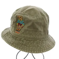 ポロ ラルフローレン POLO RALPH LAUREN Polo Bear バケットハット 帽子 刺繍 61cm カーキ /TK