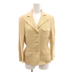 ラルフローレン RALPH LAUREN ジャケット シングル 麻 リネン 11 ベージュ /SJ ■ECD001