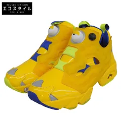 Reebok リーボック 新品同様 INSTAPUMP FURY MU ポンプフューリー スニーカー シューズ レディース イエロー 24.0cm 6(US)