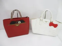  サマンサタバサ Samantha Thavasa サマンサベガ ハローキティ ミニー トート ハンド ショルダーバッグ 2way 2点 レディース 中古