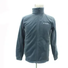 コロンビア Columbia フリースジャケット L チャコールグレー スタンドカラー ロゴ刺繍 /HO25 ■GY61