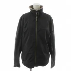 バーバリーブラックレーベル BURBERRY BLACK LABEL ラビットファー付きジップジャケット M 黒 ブラック ジップアップ BMP37-115-09 /RRのサムネイル