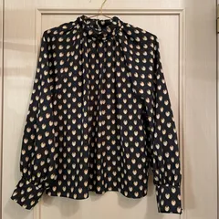 【東あずま店　併売品】　＠　IENA　LA　BOUCLE　 イエナ ラブークル フクロウ ふくろう　鳥　ブラウス シャツ トップス　レディース　blouse　shirt　Tops　ladies 　長袖 お呼ばれ　デート　オフィスカジュアル　食事会のサムネイル