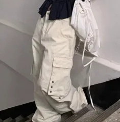 アンビティ アイボリー ワイド カーゴ ズボン xs ヴィンテージ y2k