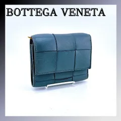 ボッテガヴェネタ マキシイントレチャート カセット レザー コンパクトウォレット